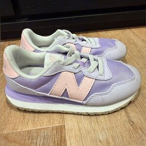 New Balance Kids' Lavender and Peach Sneakers